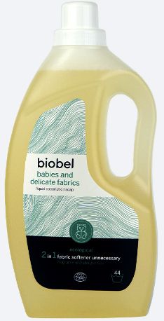 Detergent lichid bio rufe delicate copii BIOBEL, 1,5l, fara alergeni