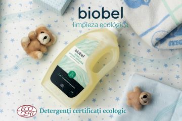 detergent bio Biobel pentru rufe bebeluși produse ecologice pentru piele sensibilă
